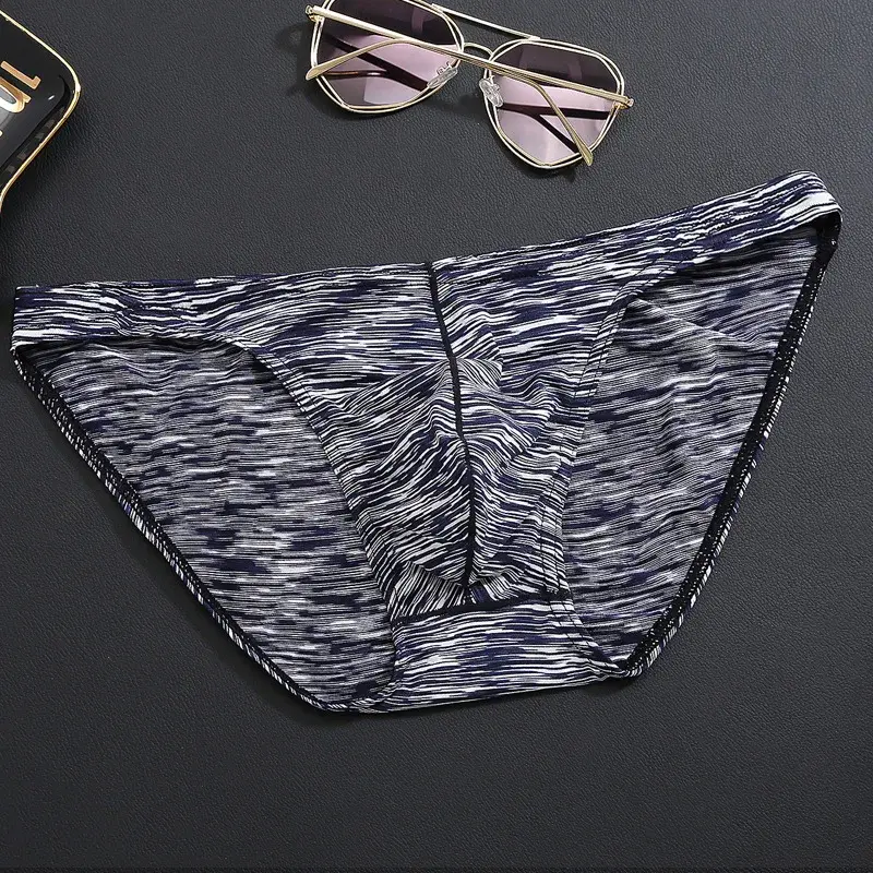 5pcs/lot Sexy Underwear Men Brief Shorts Mens Briefs Ropa Interior Hombre Low Waist Underpants Breathable U Convex Print 1703 — image 11