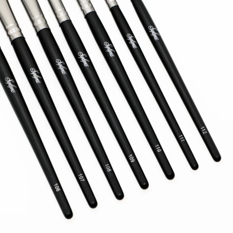 Eyeshadow Makeup Brush Set 7pcs Blending Eyebrow Complete Eye Shadow Professional Make Up Brushes Kit With Bag — image 3