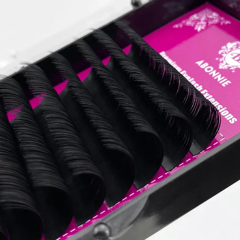 Abonnie 8-25mm Classic Eyelashes Extensions Fluffy Eye Lashes Extension Premium Individual Lashes Extensions All Size Cilios — image 6