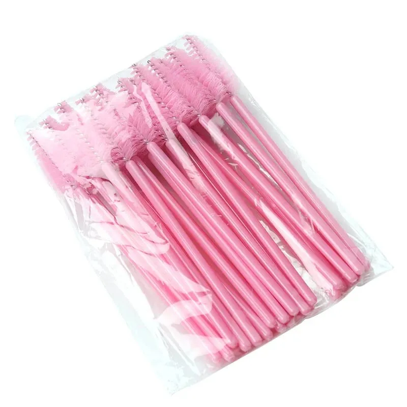 50pcs Eyelash Eyebrow Brush Water Drop Shape Nylon Eyelash Extension Applicator Lashes Makeup Brushes Beauty Tools Mascara Wand