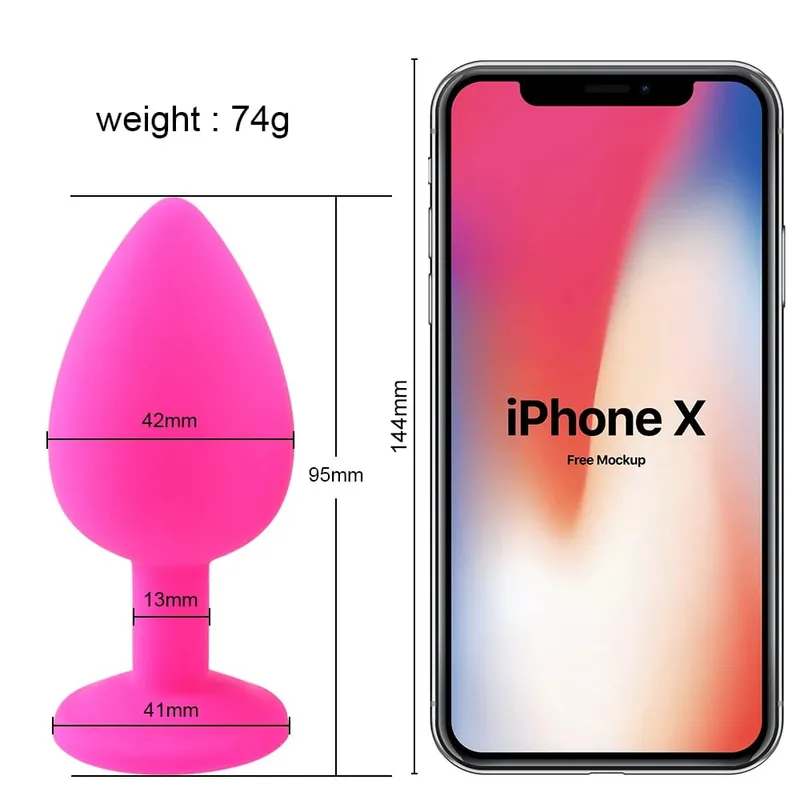 S/M/L 100%Silicone Butt Plug Anal Plugs Unisex Sex Stopper 3 Different Size Adult Toys for Men/Women Anal Trainer For Couples SM — image 16