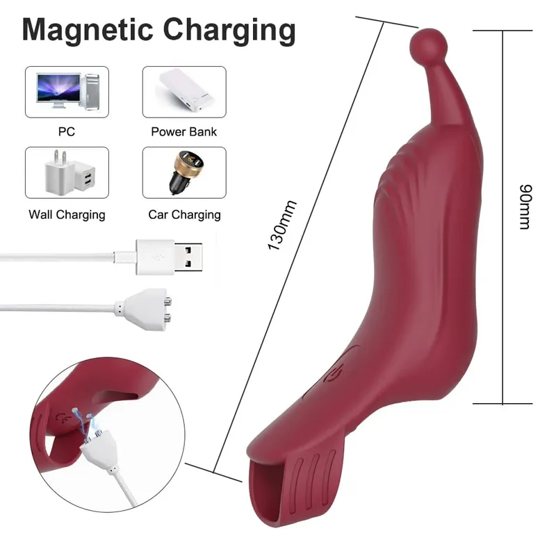 Finger Vibrator Clitoris G Spot Stimulator Massager Female Erotic Toys Adult Supplies Lesbian Couples Sex Toys for Woman 18+ — image 6