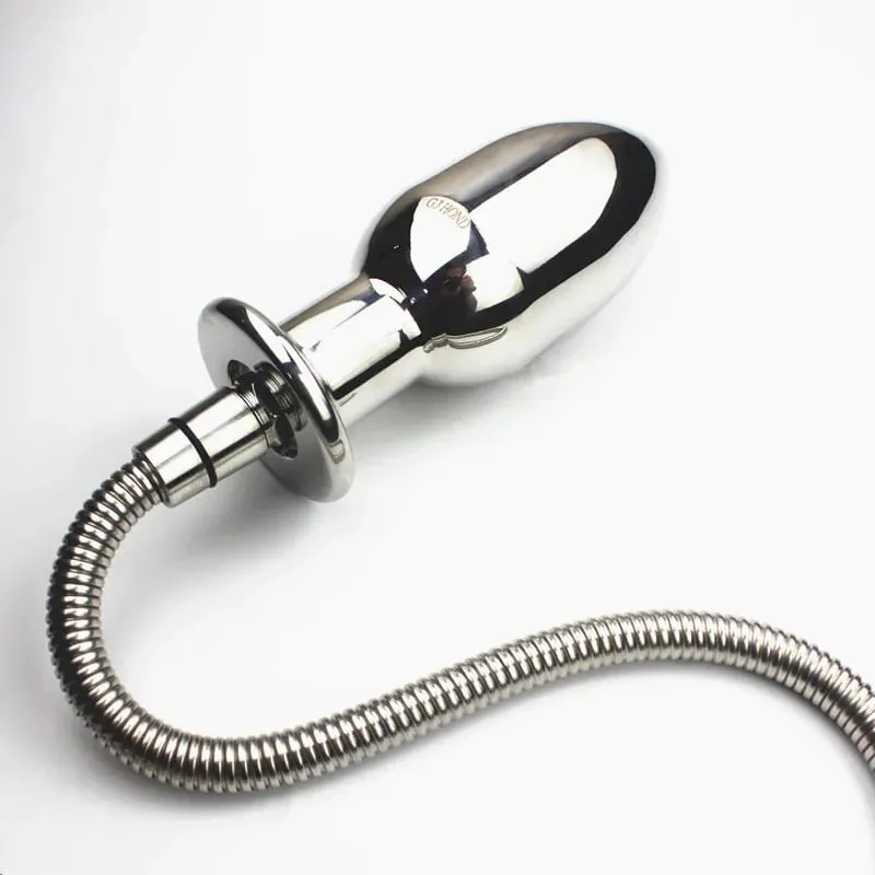 8 Sizes New Anus Enemator Stainless Steel Anal Dildo Plug Intestinal Cleaner with Shower Pipe Anal Sex Toys for Couples HH8-86 — image 2