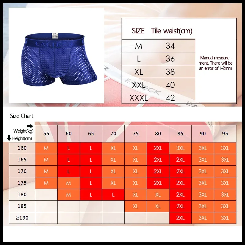 Marque soie creux nouveaux hommes boxeurs sous-vêtements pour homme Boxer Ropa Interio homme pénis Cueca Masculina taille M-3XL E248 — image 7
