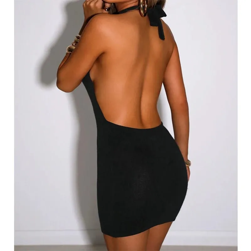 مثير Bodycon فساتين حفلات الزفاف عارية الذراعين السباغيتي الأشرطة كلوبوير فستان قصير الرسن ملابس الصيف للنساء انخفاض الشحن
