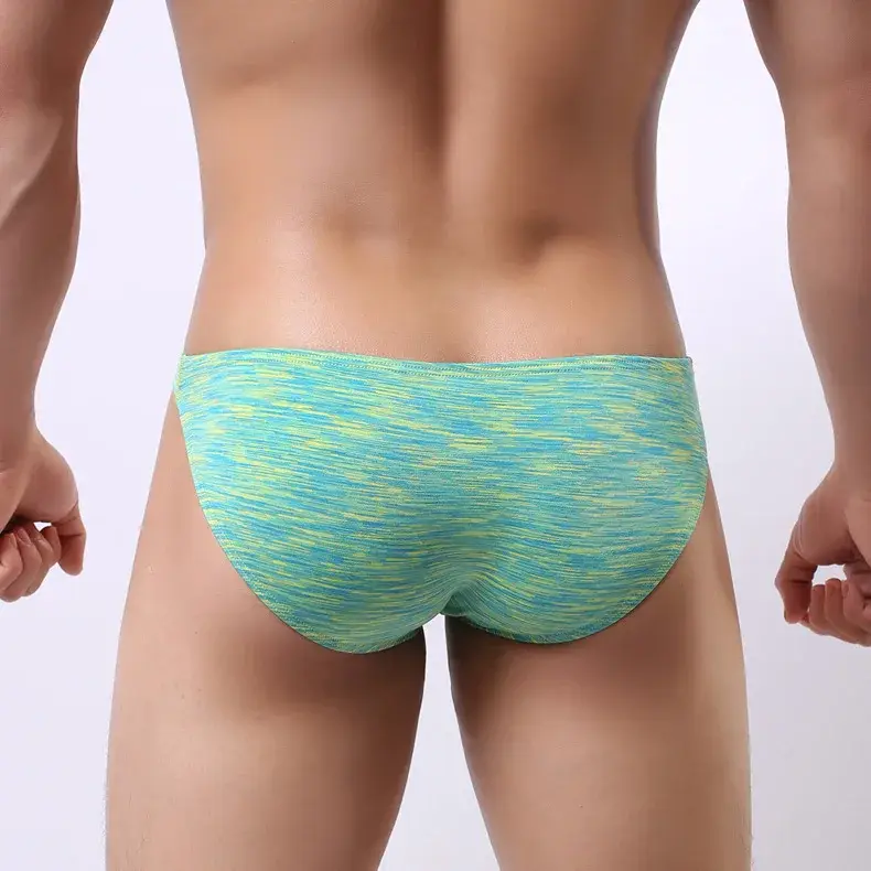 5pcs/lot Sexy Underwear Men Brief Shorts Mens Briefs Ropa Interior Hombre Low Waist Underpants Breathable U Convex Print 1703 — image 5