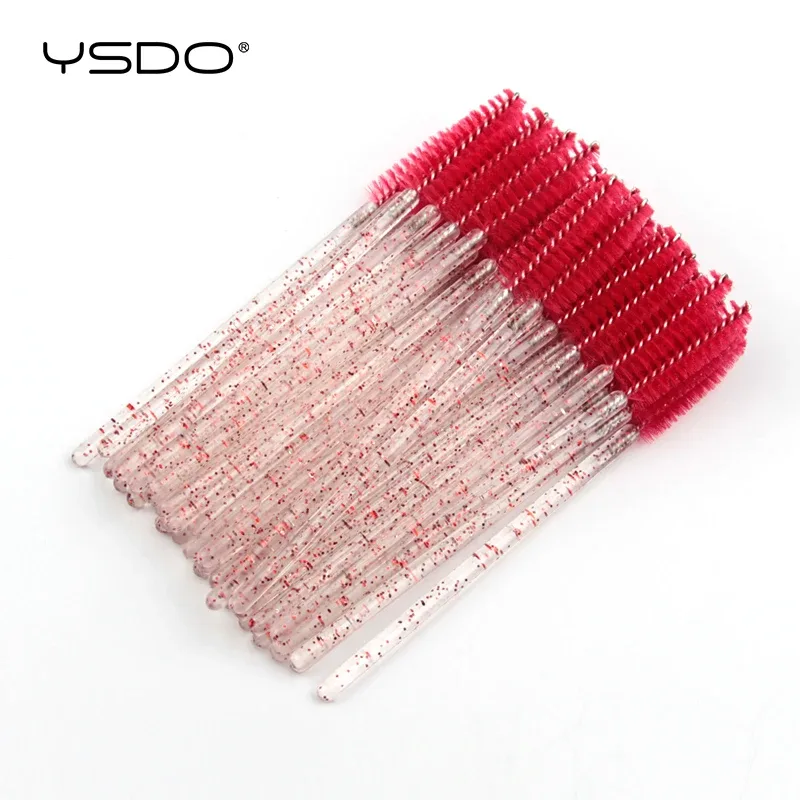 Good Quality 5/50 Pcs Crystal Eyelash Makeup Brushes Diamond Handle Mascara Wands Eyelash Extension Tools