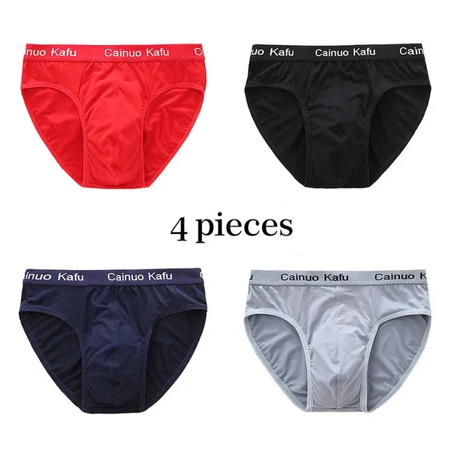 4Pcs Men Briefs Mens Summer Underwear Large Size L-5XL Elasticity Underwear Male Comfortable Panties Sexy Male Shorts Briefs Hot — image 31