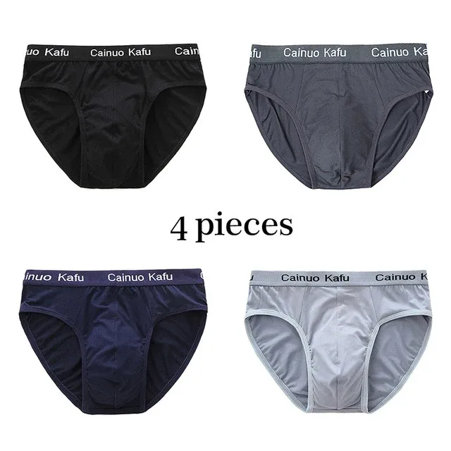 4Pcs Men Briefs Mens Summer Underwear Large Size L-5XL Elasticity Underwear Male Comfortable Panties Sexy Male Shorts Briefs Hot — image 29
