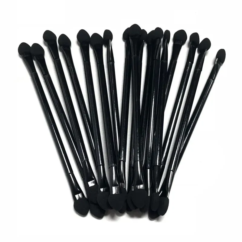 20 Packs Double Head Eyeshadow Brushes 10cm Double-End Eyeshadow Brushes Dual Sides Eyeshadow Sponge Makeup Applicators — image 2