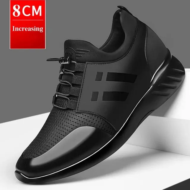 oein 2022 Men's Sneakers Quality 6CM Increasing British Shoes New Breathable Summer Casual Sneakers Big Size Office Shoes Men — image 11
