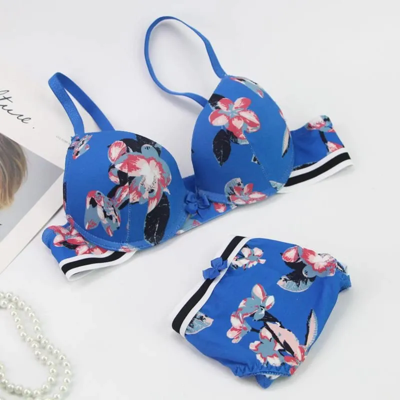 DaiNaFang 2 Pieces BCDE Cup Bras Set Push Up Underwear Sets Womens Embroidery Bralette Underwire Breathable Lady Lingerie — image 3