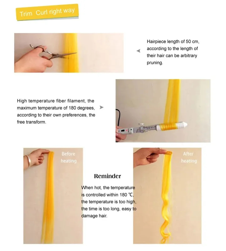 Leeons Synthetic Hair Extensions With Clip Heat Resistant Hair Extensions Rainbow Hair For Kids And Women Wavy Style 20 Inch