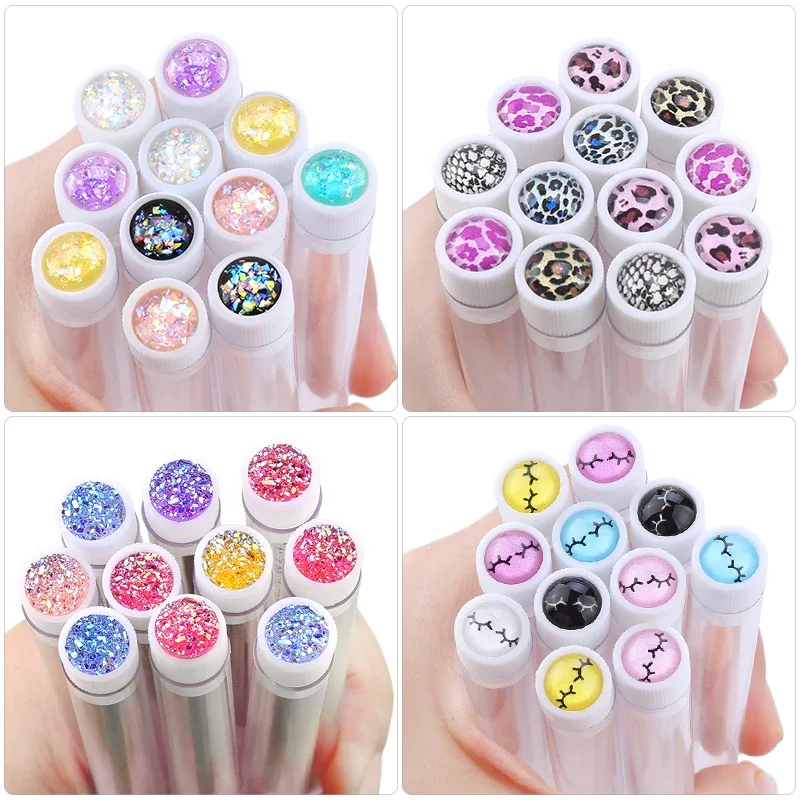 20pcs Reusable Makeup Brushes Tube Dust-proof Eyebrow Brush Tubes with New Lashes Resin Drill Replaceable Eyelash Extension Tool — image 4