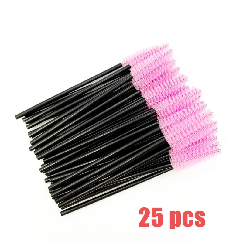 Brosses à cils jetables, manche en diamant en cristal, brosse à cils, baguettes de Mascara à sourcils, fournitures d'extension de cils, outils de maquillage — image 8