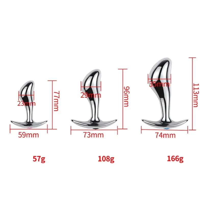 Mertal Anal Plug P Spot Stimulator Prostate Massager Butt Plug Wearable Sex Toys for Men and Women Dropshiping — image 4