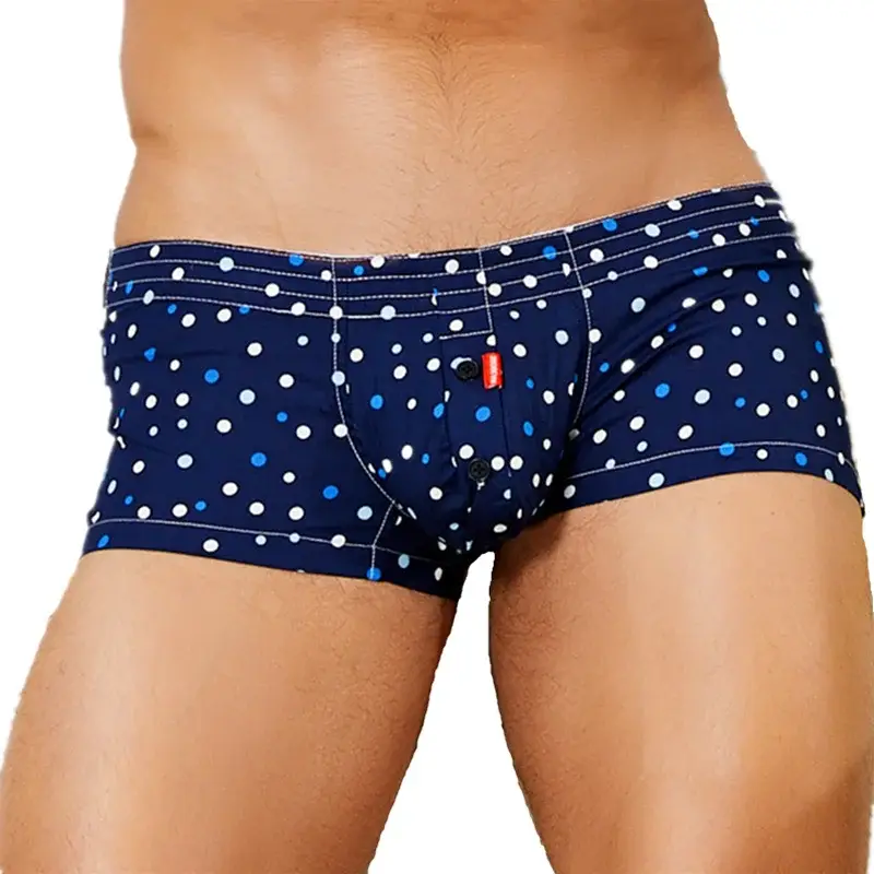 Men's Underwear Boxers Cotton Underpants High Quality Male Panties Boxer Shorts Plaid Point Comfortable Lounge Loose Underwears — image 9