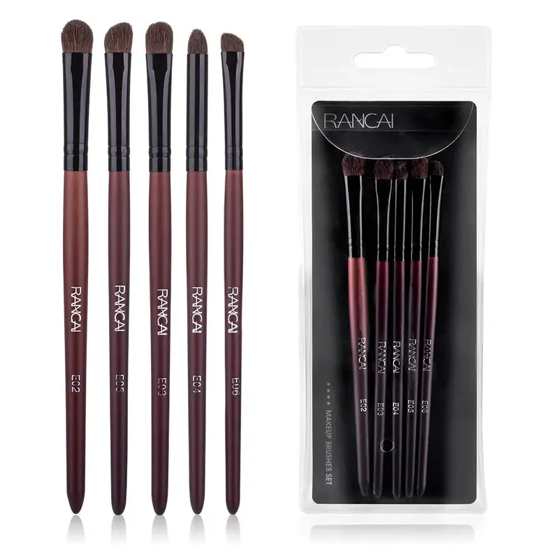 Eyeshadow Brush 3/5PCS Makeup Brushes Blending Eyebrow Brush Nature Bristles Horse Hair Eye Shadow Brush Set