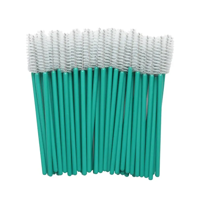 50pcs Disposable Nylon Mascara Wands Blue Handle Brushes Lashes Makeup Brushes Eyelash Extension Tools — image 3