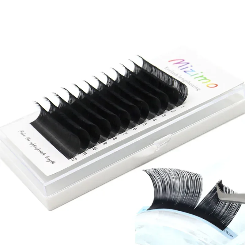 Mizimo 10mm-25mm C/D Mink Eyelash Single Grafted False Eyelash Black Natural Extended Flowering Eyelash Eye Makeup Eyelash