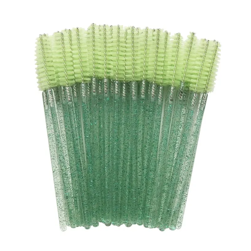50pcs Shiny Disposable Eyelash Brush Applicator Wands Curler Mascara Eyebrow Makeup Tools Spoolers Comb Wands Spoolies Brushes — image 15