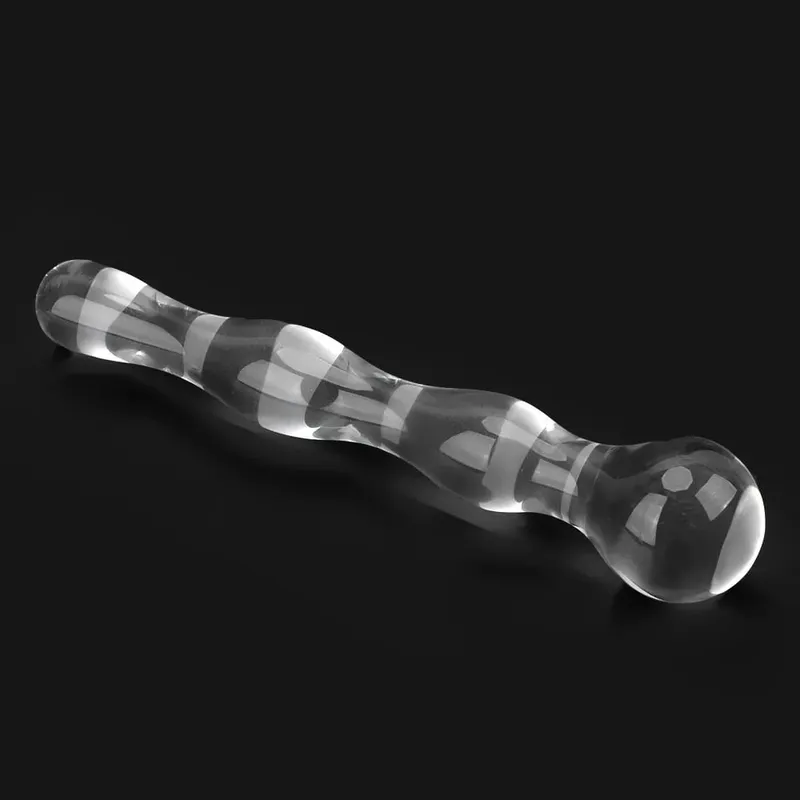 19cm Glass Butt Plug Anal Beads Dildos for Women Vaginal Men Prostate Massager Female Masturbator Sex Toys Adult Erotic Products — image 2