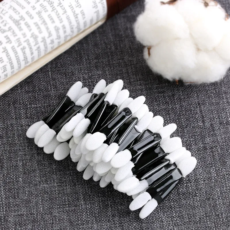 50Pcs Proffessional Eye Shadow Sponge Brushes Double Foam Headed Brushes Disposable Eyeshadow Sponge Makeup Applicator Tool — image 2