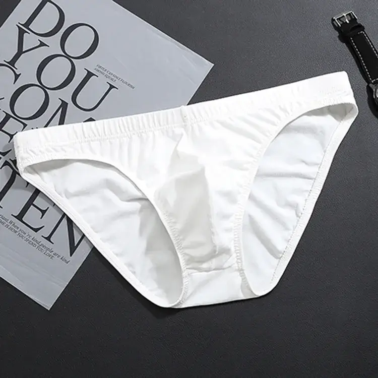 Roupa interior masculina cor sólida verão algodão cuecas masculinas shorts sexy briefs tamanho grande sem costura homem calcinha para homem