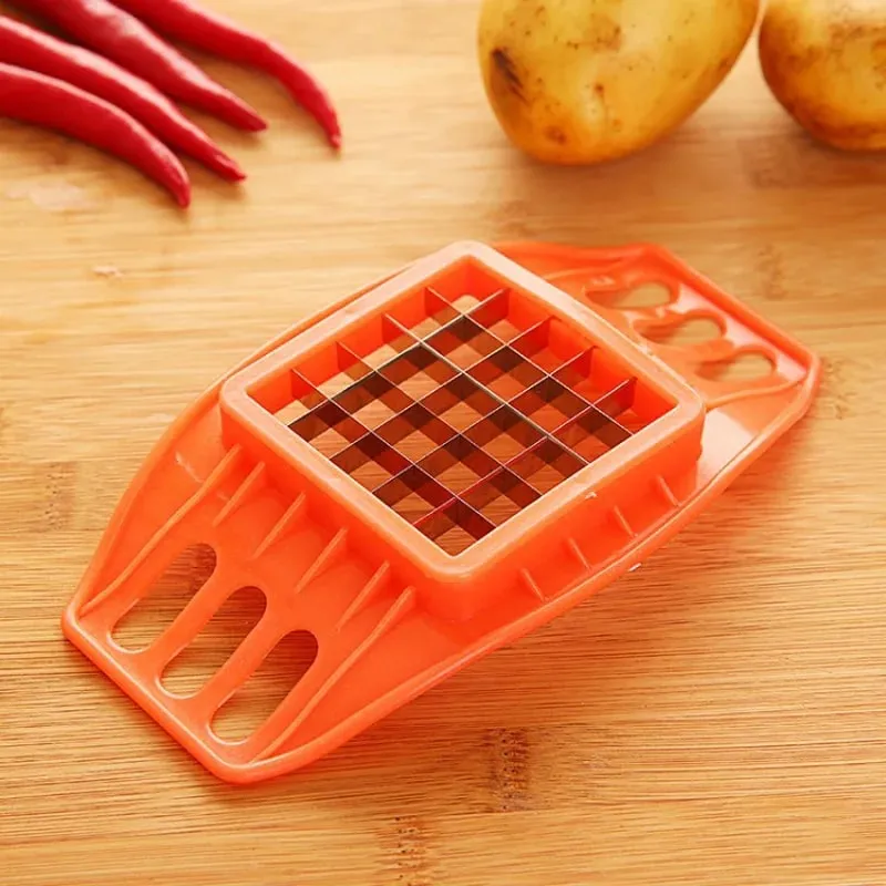 Stainless Steel Vegetable Potato Slicer Cutter Chopper Chips Making Tool Potato Cutting Fries Tool Kitchen Accessories E#CH — image 3