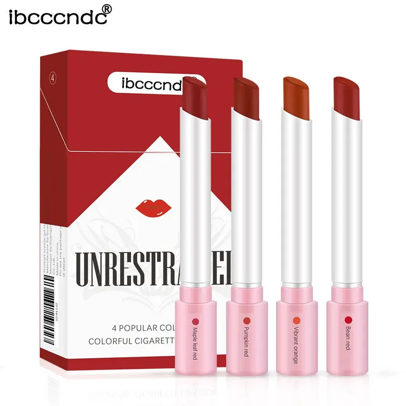 4-Lasting Stick Waterproof Lip Set - Long-Lasting Matte Lipstick with Transparent Finish - Perfect Valentine's Day Gift for Her — image 2