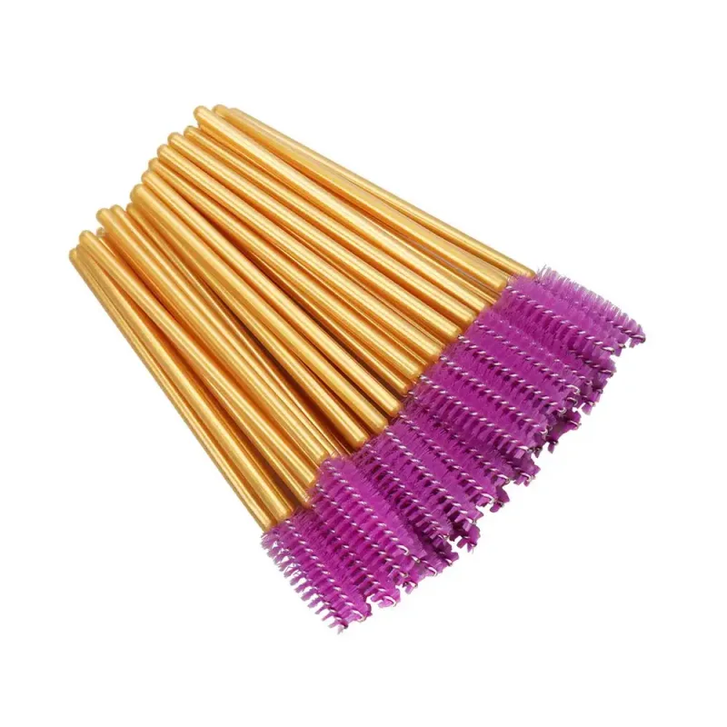 50Pcs Eyelash Brushes Makeup Brushes Disposable Mascara Wands Applicator Multicolors Eye Lashes Cosmetic Brush Makeup Tools