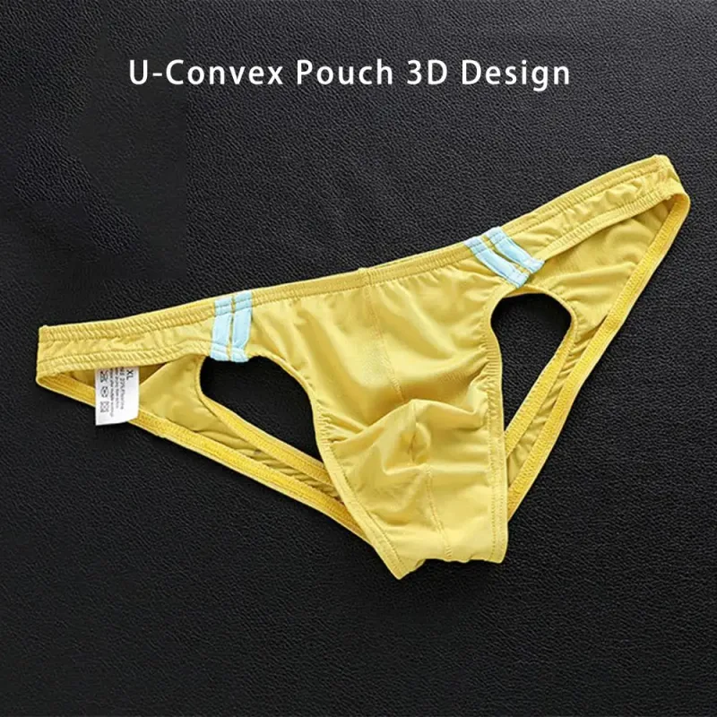 Open Butt Underwear Men's T-Back G-String Briefs Jockstrap Panties Breathable Tangas Thong Lingerie Erotic Underpants — image 2