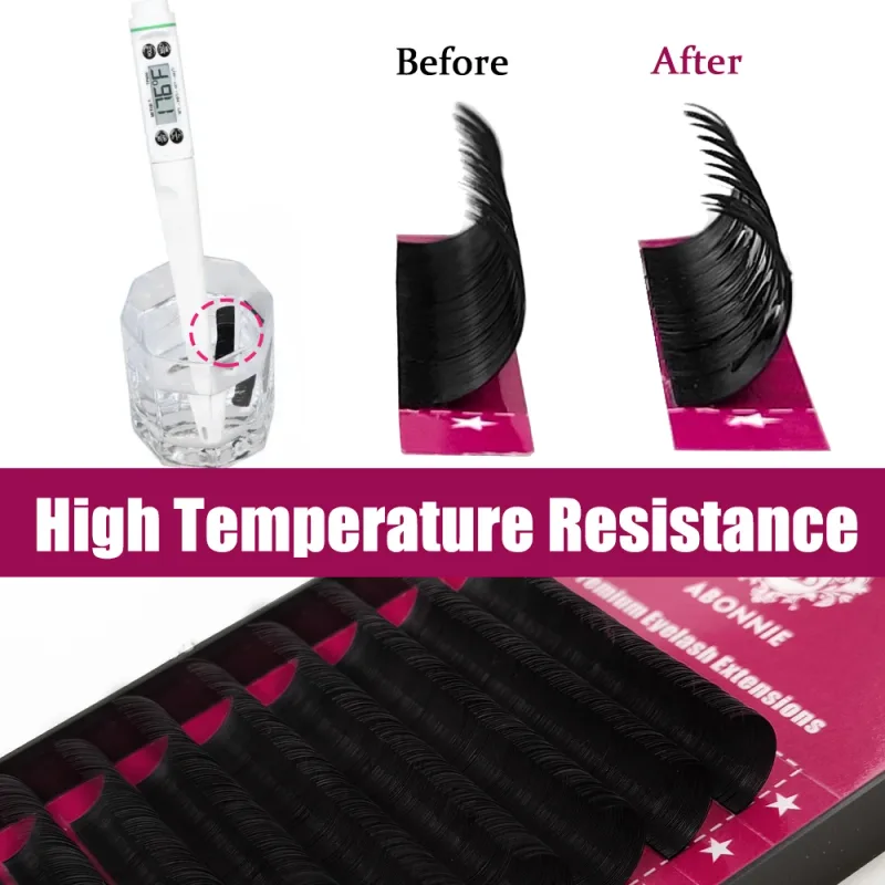 Abonnie 8-25mm Classic Eyelashes Extensions Fluffy Eye Lashes Extension Premium Individual Lashes Extensions All Size Cilios — image 2