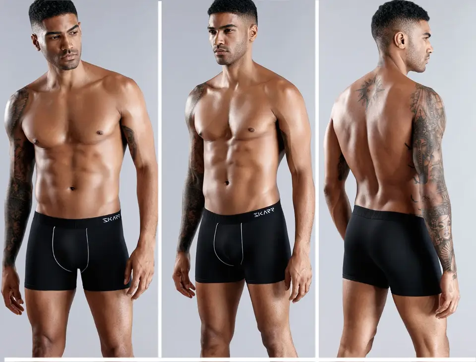 6Pcs White Boxers Man Sexy Underpants Brands Underwear Mens Boxershorts Cotton Men's Panties Male Boxer Shorts Set — image 2