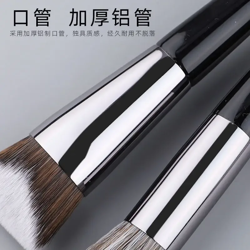 1pc #854 Angled Foundation Makeup brushes Base Make up brushes slope Liquid Black cosmetic tools beauty pens-make up tool — image 2