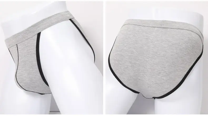 4pcs Male Underwear Bulges Knickers Triangular Underwear EU Man Solid Underpants Plus Size Modal Cotton Slip Male Panties 1802 — image 13