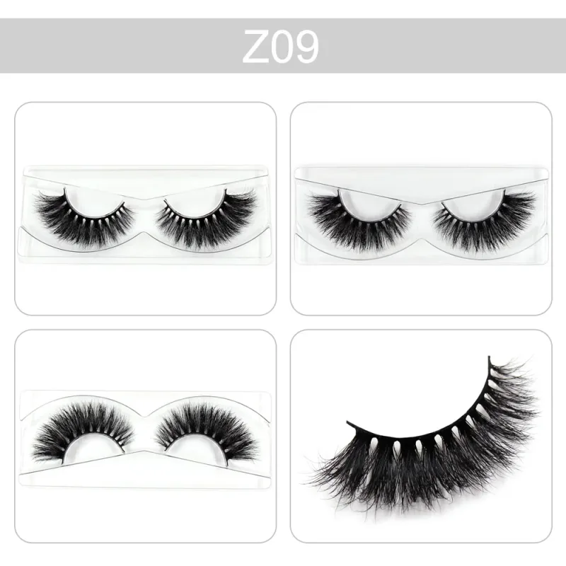 Makeup Lashes 3D Mink Eyelashes Wispy Volume False Lashes Dramatic Lash Natural Fuffy Lashes Full Finish Glamorous Eye — image 15