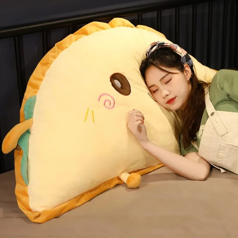 Food Semicircle Toast Cake Plush Toy Cute Bread Stuffed Doll Soft Nap Sleep Pillow Sofa Bed Cushion Creative Birthday Gift 95cm — image 7