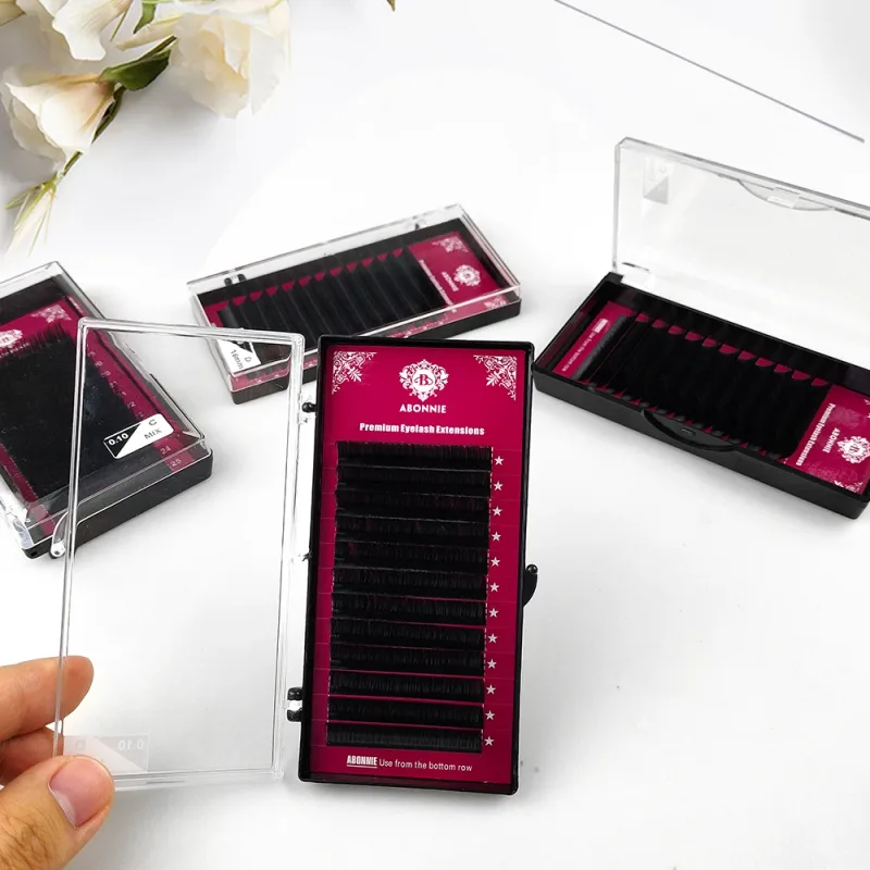 Abonnie 12Lines Individual Mink Eyelashes Premium Volum Lashes Tary Fluffy Eyelash Extension for Eye Beauty Makeup — image 6