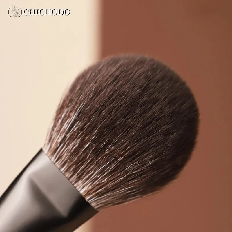 Makeup Brush-Luxurious Professional Black 11 Ebony Brushes Set-High Level Fox&Goat&Pony&Synthetic Hair Cosmetic Tools