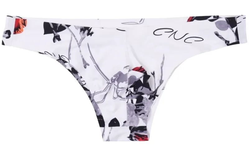 4pcs Men Sexy Style Smooth Soft Printed Underwear Men's Thin Underpants Man Low Waist Bikini Ice Silk Briefs Seamless 00817 — image 22