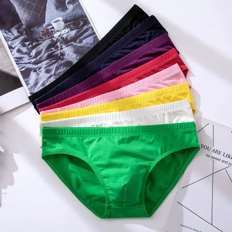 Men's Underwear Male Sexy Solid Briefs Underpants for Men Brief Cotton Adult Panties Mens Bikini Pant Men Sexy Slip Hombre 1805 — image 8