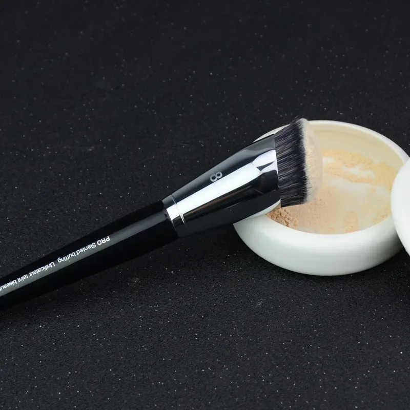 1 piece Pro Slanted Buffing Makeup brushes Angled Foundation #88 Make up brush Liquid Foundation bb cream wood handle cosmetic — image 4