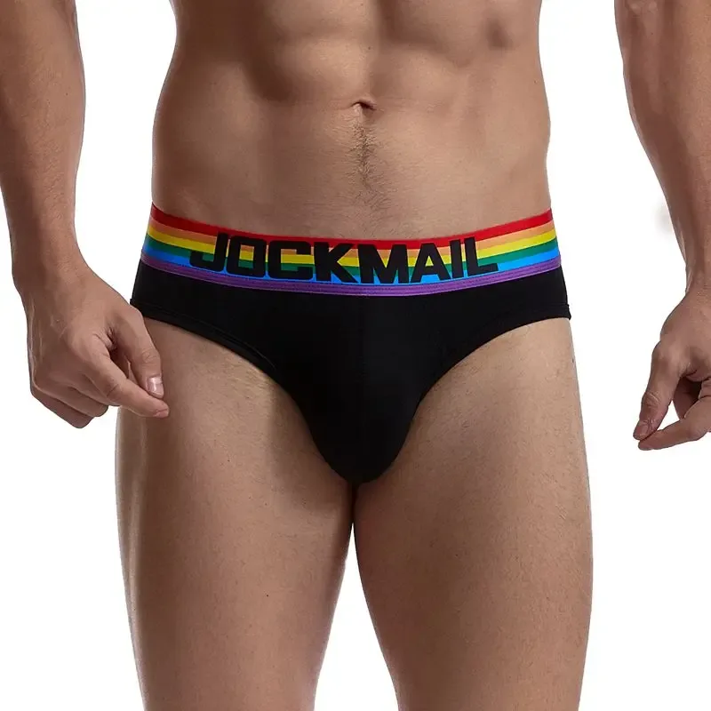 Jockmail กางเกงในชายเซ็กซี่ชุดชั้นในชายผ้าฝ้าย Low Rise Underpant เส้นด้ายสุทธิลูกไม้, Breathable ฤดูร้อนกางเกงขาสั้น calzoncillos hombre slip — image 11