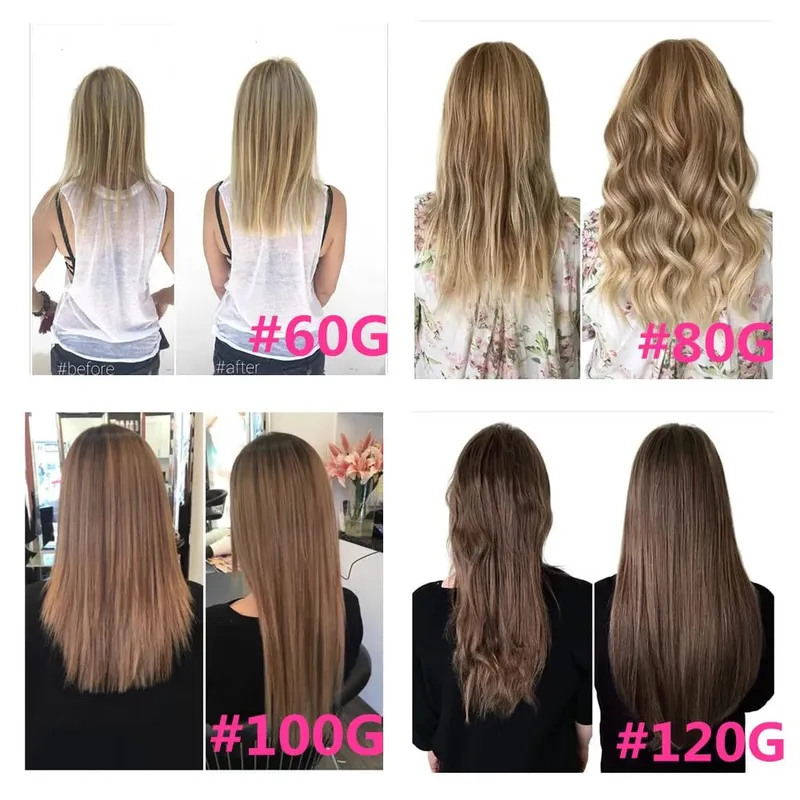 VSR Clip Hair Wave One Piece Pure Natural Human Hair Extensions Easy Do European Quality Clip In One Piece