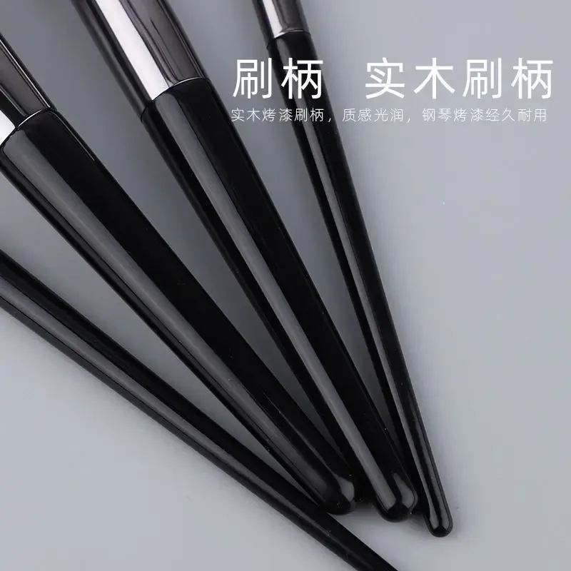 1pc #854 Angled Foundation Makeup brushes Base Make up brushes slope Liquid Black cosmetic tools beauty pens-make up tool — image 3