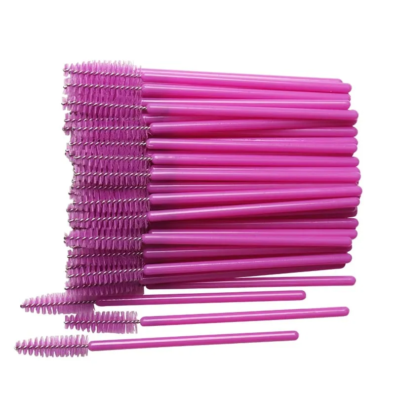 50 Pcs/Set Eyebrow Mascara Wand Eyelash Spoolie Brushes Wholesale Mix Disposable Lash Wands Eyelash Extension Brush Makeup Tools — image 16