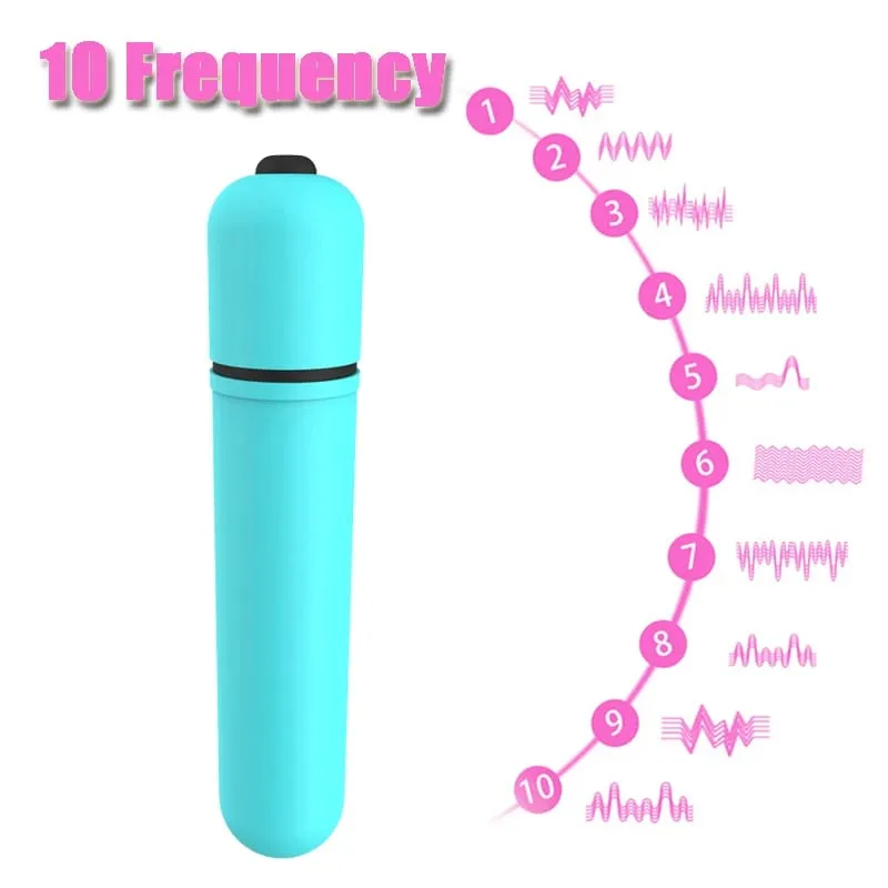 Mini Bullet Vibrator for Women 10 Speed Clitoris Stimulator Dildo Vibrator Erotic Toys for Woman Adult Products Sex Machine — image 19