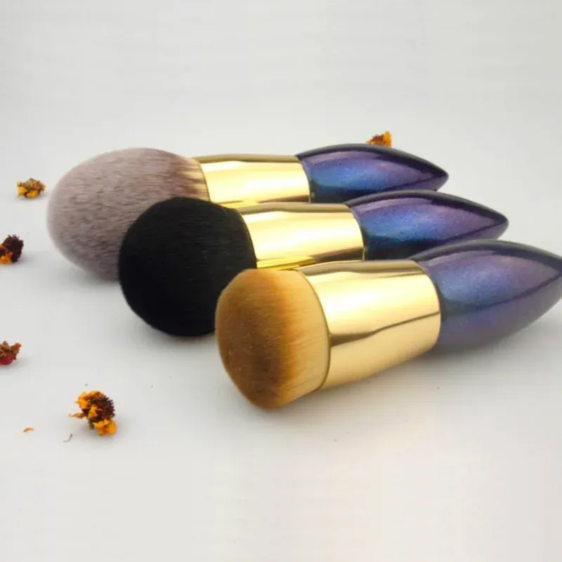 Professional Handmade Make Up Brush Short Handle Face Powder Foundation Brush Soft Synthetic FIber Makeup Brushes