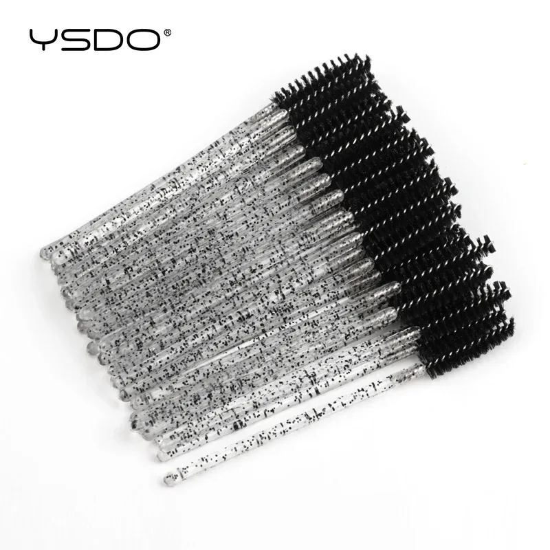 Good Quality 5/50 Pcs Crystal Eyelash Makeup Brushes Diamond Handle Mascara Wands Eyelash Extension Tools